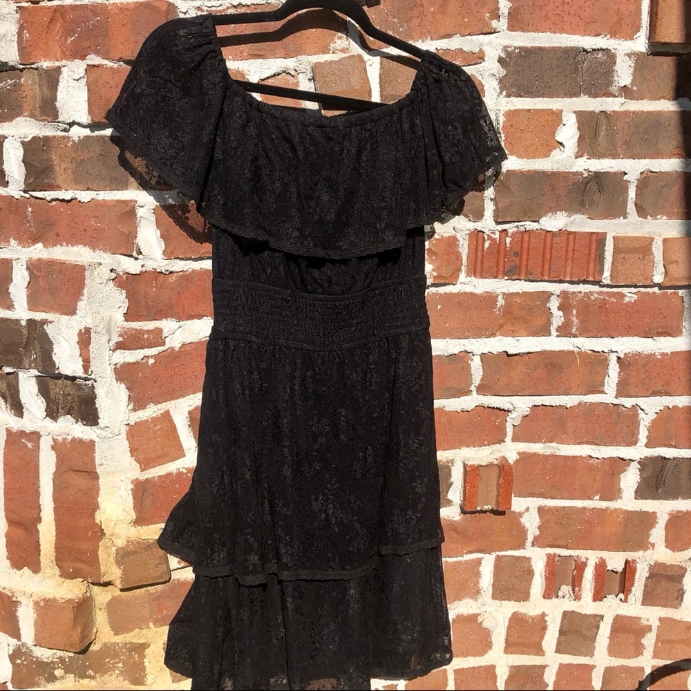 Francesca’s Black Lace Dress